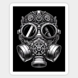 Steampunk Gasmask Magnet